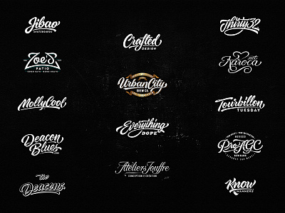 Lettering Logo Design Vol. 7 by Dalibor Momcilovic on Dribbble