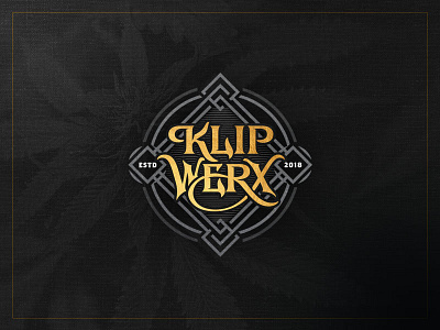 Klip Werx - Full Version cannabis custom hand drawn lettering logotype team typography vintage