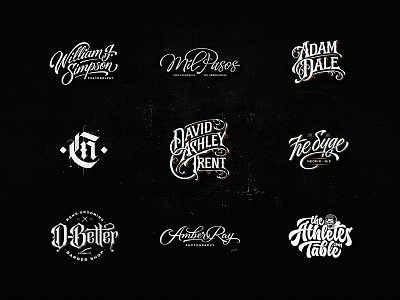 Lettering Logo Design Vol. 10 badge custom dalibass drawing hand drawn lettering logo logotype music typography vintage