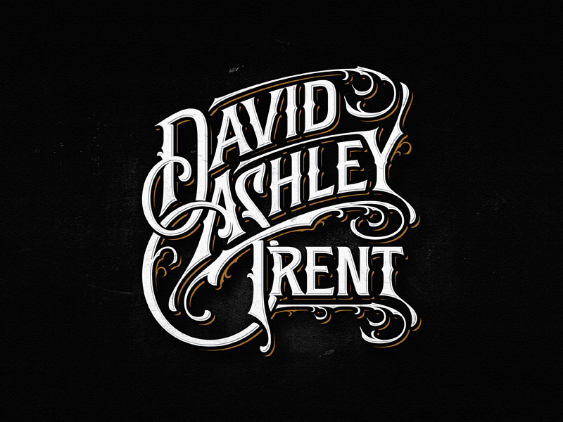 David Ashley Trent americana ngs team vintage sketch drawing dalibass logo typography logotype custom hand-drawn lettering