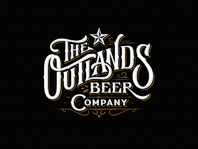The Outlands Beer Company beer brew brewery custom dalibass drawing hand drawn lettering logo logotype sketch team typography vintage