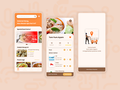 Online Grocery App app design flat illustration minimal ui ux