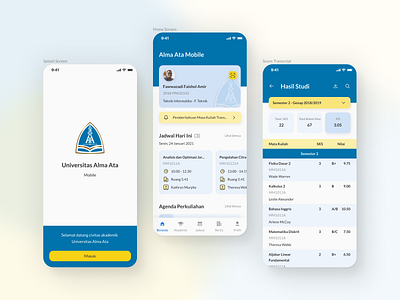 Student Portal App app college app dashboard design minimal mobile student student app ui uiuxdesign university app ux