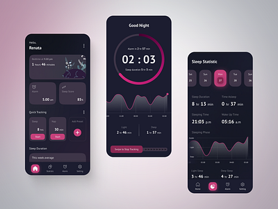 Sleep Tracker App Concept