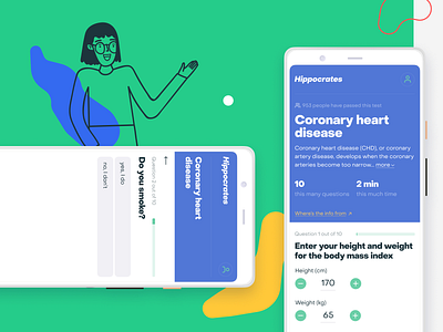 Hippocrates—Test Page adaptive app health healthcare healthcare app mobile poll question survey test