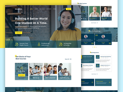 Education Landing Page Design