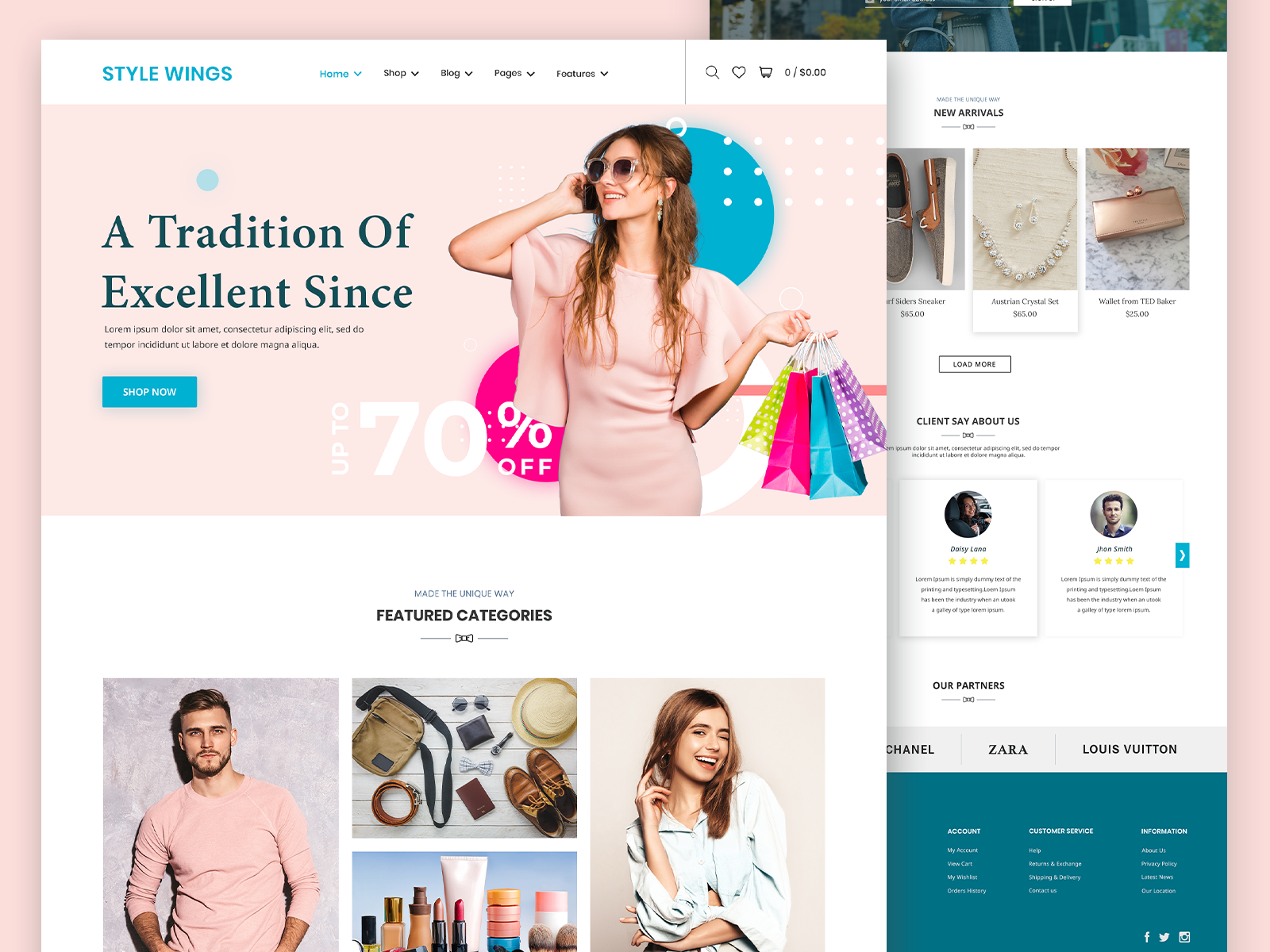 E-Commerce Landing Page Design by Muhsin Ahmed on Dribbble