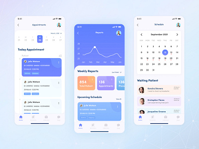 Medical - Patient Management App by Muhsin Ahmed on Dribbble