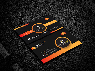 Business Card animation business card design flat flyer design graphic design icon logo logo design minimal