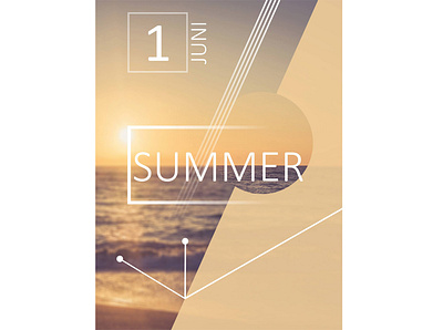 Summer adobe adobe illustrator background branding design flat illustration poster type typography vector