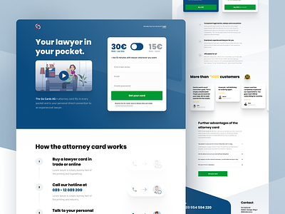 Landing Page for Go Cards AG landing page landing page design landing page ui landing page ux landing pages landingpage marketing landing page marketing website web web design web designer web designers webdesign website website design