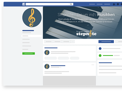Stepnote facebook profile. facebook cover