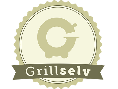 Logo suggestion for GrillSelv branding design icon logo