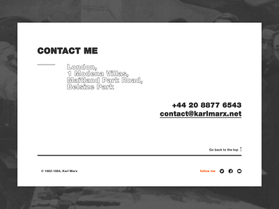 Contact page