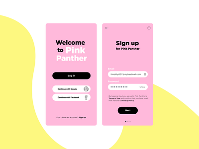 Sign up screen of a mobile app daily ui mobile sign up ui