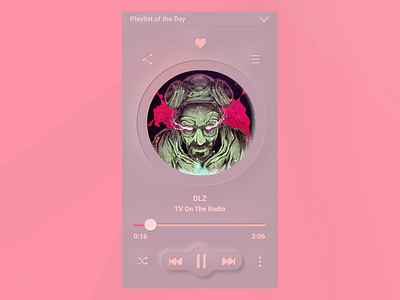 Music player (neomorphism)