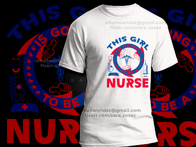 This Girl is Going to Be a Nurse New T-Shirt  Design