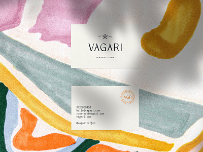 Vagari Coffee Branding art direction brand identity branding business card business card design cafe coffee brand coffee branding coffee company graphic design menu design visual identity
