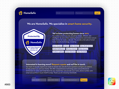 HomeSafe Landing Page