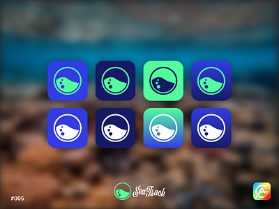 SeaTrack App Icons dailyui dailyuichallenge ui