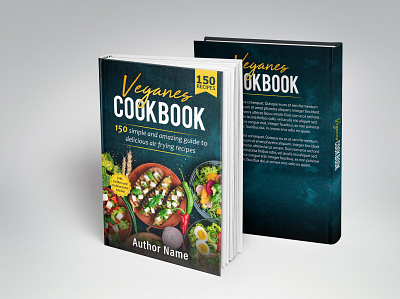 Vegan Book Cover - CookBook Cover Design arfin mehedi book art book cover book cover design books cook cookbook cookbook cover cover cover design design ebook ebookcover graphic design kindle kindlecover recipe recipe book cover trend book cover vegan book cover