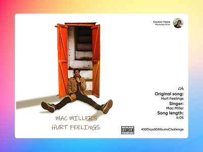 Hurt Feelings Song - Mac Miller | Song Album Recreation #4 branding design digital art digital image graphic design