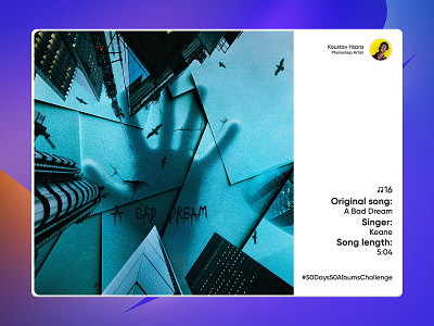 A Bad Dream song - Keane | Song album recreation #16 a bad dream album art album cover design branding design digital art digital image graphic design keane lightroom music album music album recreation permission less projects photo manipulation photoshop song album recreation