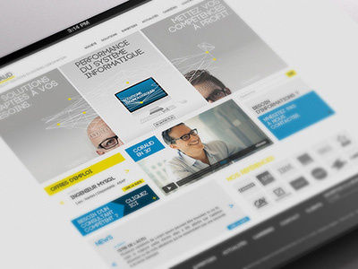 Branding & Webdesign for an SSII branding dinette information technoloy it la dinette ssii web design