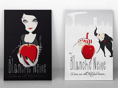 Blanche Neige blanche neige digital art dinette graphic design la dinette snow white witch