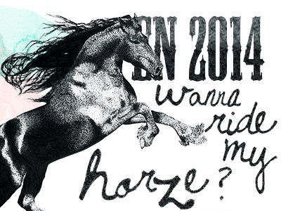 Wish Card 2014 2014 dinette dot horse illustration la dinette wish card
