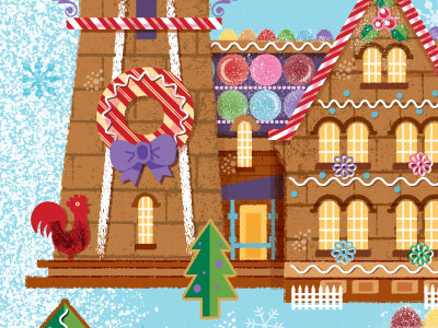 Southeast Lighthouse Art candy christmas cookie gingerbread house holiday lighthouse pepermint seasons texture