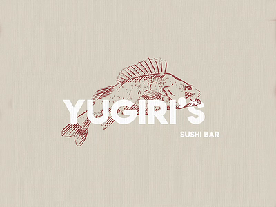 Yugiri’s Sushi Bar | Logo Concept adobe illustrator brand identity branding business logo design process engraving etching illustration logo logo design logo designer timelapse video logo vintage logo