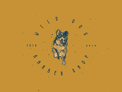 Wild Dog | Barber Shop | Logo Design business logo illustration logo logo design logo design concept logo designer logo illustration logo video logodesign logotype timelapse vector logo vintage logo vintage logo designer wacom cintiq