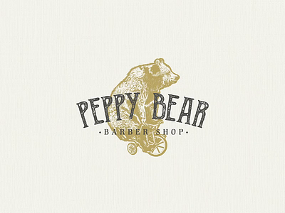 Peppy Bear | Logo Illustration adobe illustrator business logo design process etching illustration logo logo design logo designer logodesign logotype time lapse tutorial vintage design vintage font vintage logo