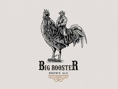 Big Rooster | Logo Illustration adobe illustrator business logo crosshatch crosshatching illustration logo logo design logo designer logodesign scratchboard timelapse vintage vintage design vintage font vintage logo