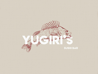 Yugiri’s Sushi Bar | Logo Concept brand identity branding business logo design process engraving etching illustration logo logo design logo designer time lapse video logo vintage logo