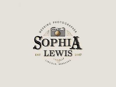Sophia Lewis | Photography | Logo Design business logo design freelancer graphic design graphic designer illustration logo logo design logo designer process time lapse vintage logo wacom tablet