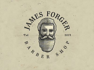 James Forger | Barber Shop | Logo Illustration