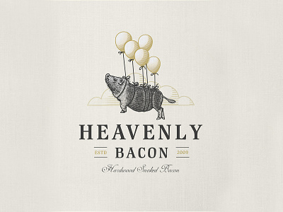 Heavenly Bacon 🥓 | Logo Illustration