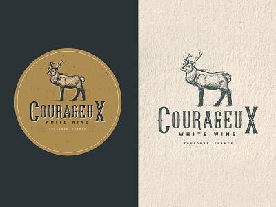Courageux | White Wine | Logo Design