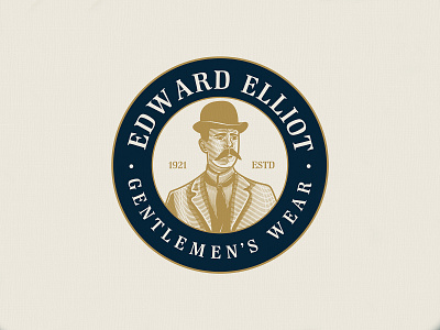 Edward Elliot | Logo Illustration adobe illustrator badge design branding business logo crosshatch design process designer for hire engraving etching graphic design illustration illustration art logo logo design logo designer scratchboard vector vintage logo