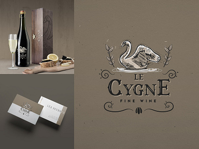 Le Cygne | Wine | Logo Design adobe illustrator badge design branding business logo crosshatch design process designer for hire engraving etching graphic design illustration illustration art logo logo design logo designer logo designer for hire scratchboard vector vintage logo