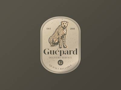 Guépard | Logo Design adobe illustrator badge design branding business logo crosshatch design process designer for hire engraving etching graphic design illustration illustration art logo logo design logo designer logo designer for hire scratchboard vector vintage logo