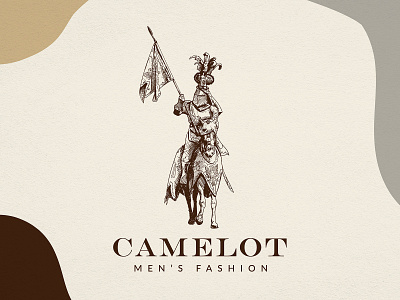 Camelot | Men’s Fashion | Logo Illustration adobe illustrator badge design branding business logo crosshatch design process designer for hire engraving etching graphic design illustration illustration art logo logo design logo designer logo designer for hire scratchboard vector vintage logo