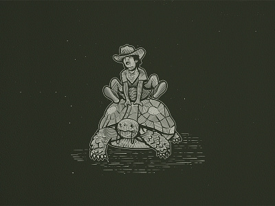 Billy & The Tortoise adobe illustrator fantasy illustration illustration design logo designer personal project surreal vintage design