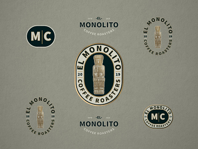El Monolito | Vintage Logo adobe illustrator branding coffee coffee logo crosshatch etching illustration logo logo concept logo design logo designer vintage vintage logo