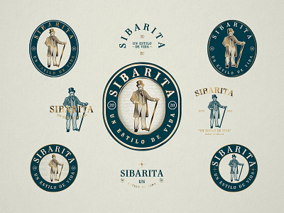 Sibarita | Vintage Logo badge logo branding crosshatch engranving etching identity design illustration logo logo design logo designer vintage illustration vintage logo