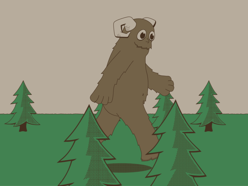 Friend Of The Trees animation cartoon design illustration monster vector