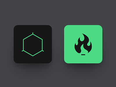 Two Icons Black animation branding icon logo typography vector