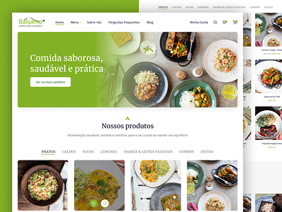 Ui redesign - Healthy food store branding ui ux web